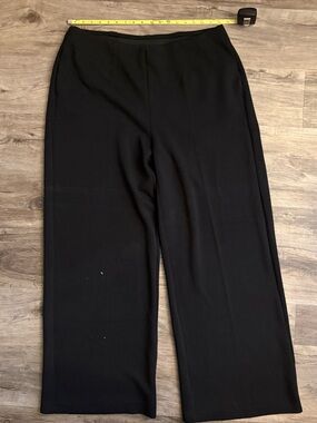 Lane Bryant Black Wide-Leg Pull-On Pants